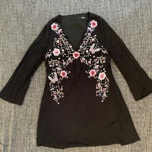 Debenhams flower dress with flared sleeves: